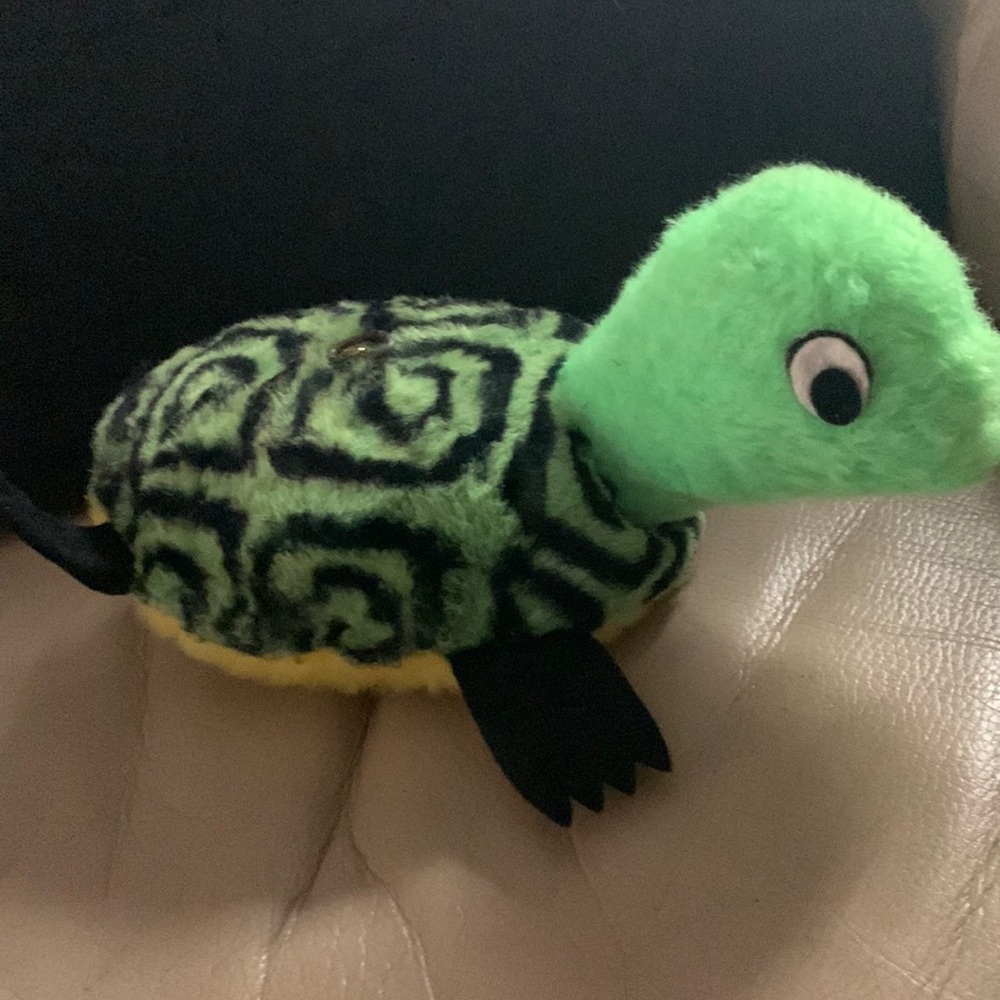 Vintage Musical stuffed turtle
